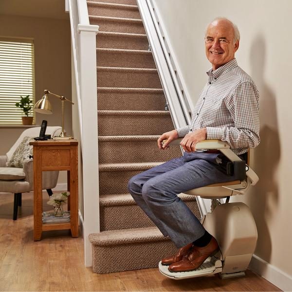 Man on stairlift 